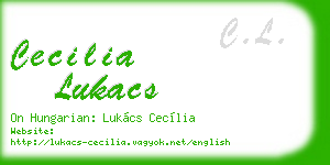 cecilia lukacs business card