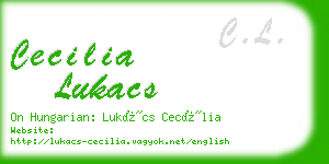 cecilia lukacs business card